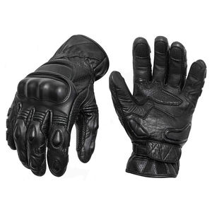 Guantes de moto Cuero Motocicleta Carreras Dedo completo Pantalla táctil Guantes de bicicleta protectores - Product Image 6