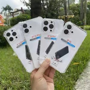 Étui de télé<span class=keywords><strong>phone</strong></span> transparent en TPU antichoc de haute qualité QY pour 7-15 Pro Max - Product Image 3