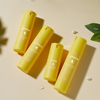 Réduire les déchets jaune 15/30/40/50/100/120ml bouteille de pompe sans air de voyage étanche à double paroi pour sérum de lotion de soin de la peau cosmétique