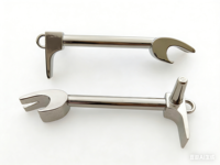Décapsuleur miniature en zinc de 3,5 pouces, style antique, estampé sur mesure, porte-clés de pompier, accessoire de survie tactique, cadeau