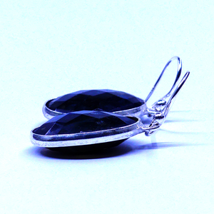Conjunto de pendientes de gota de piedras preciosas de labradorita de Plata de Ley 925, ropa de fiesta de moda para mujer chapada en plata - Product Image 4