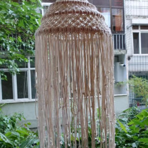 Handmade <b>Boho</b> Macrame Chandelier Vintage Pendant Lamp Antique Hanging <b>Lampshade</b> Home Decor - Product Image 1