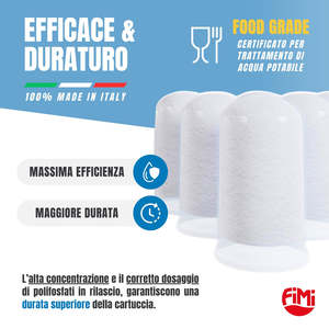 Distributeur de sel polyphosphate proportionnel Fimi Industrial Idropolistick 6x1, recharge universelle d'hexamétaphosphate de sodium pour l'eau - Product Image 3