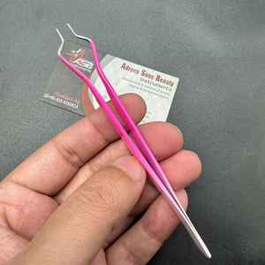 Pinzas de aislamiento de pestañas con logotipo personalizado, Punta puntiaguda precisa, acero inoxidable sostenible para Aplicación de pestañas - Product Image 6