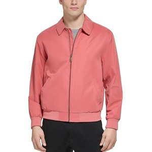 Latest Design Custom Logo Bomber <b>Jacket</b> <b>Men</b> Button Up Bomber <b>Jackets</b> 100% Polyester <b>Long</b> Sleeve Casual Bomber <b>Jacket</b> - Product Image 2