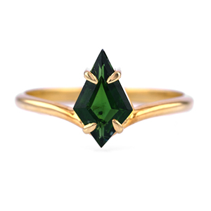 เครื่องประดับทองคำแท้ 18K ประดับพลอยทัวร์มาลีนสีเขียว ออกแบบได้ตามต้องการ สำหรับผู้หญิง ของขวัญในโอกาสต่างๆ ขั้นต่ำในการสั่งซื้อ 2 ชิ้น - Product Image 1