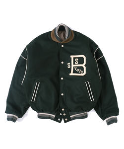 Chaqueta universitaria de lana Lisa Melton Vintage personalizada para hombre, cuello levantado y estilo de invierno, venta al por mayor, patrón de lana en blanco - Product Image 5