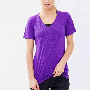 T-shirts en coton 100% en gros, impression personnalisée, t-shirts unis pour femmes - Product Image 1