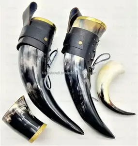 Bellamente diseño de tendencia superior hecho a mano patrón vikingo grabado cuerno para beber para tazas hecho a medida y diseño simplemente clásico - Product Image 5