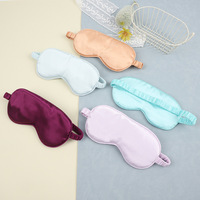 Masque de sommeil en satin de soie respirant avec bande élastique, personnalisable avec logo, confortable pour les voyages