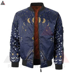 Marque privée Respirant Hommes Bomber Veste Usage Extérieur Meilleure Vente Confortable Bomber Vestes Sublimation Bomber Veste Pour Homme - Product Image 6