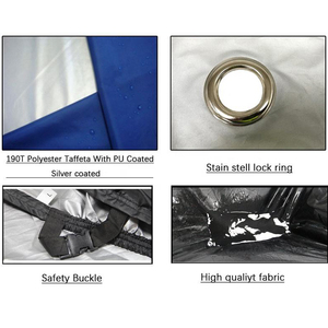 Meilleure Housse de Moto Imperméable Quatre Saisons GM avec Couleur et Logo Personnalisés OEM/ODM Protection Solaire Anti-UV Design Pliable - Product Image 4