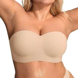 Soutien-gorge en gelée sans couture pour femmes, soutien-gorge sexy à décolleté profond, bretelles réglables, doux, confortable, soutien pour grosse poitrine, soutien-gorge de nuit sexy - Product Image 1