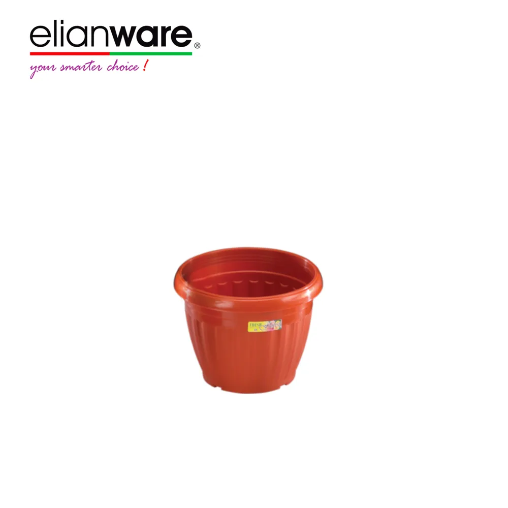 Elianware Grand pot de fleurs robuste en plastique pour le jardin Intérieur Extérieur Maison Pépinière Plantation Fournitures en vrac de Malaisie