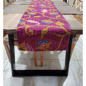 Cotton Bohemian Floral Tapestry Table <b>Runner</b> Elegant Striped Pattern for Christmas Party Vintage Home Farm House Decor Hippie - Product Image 1