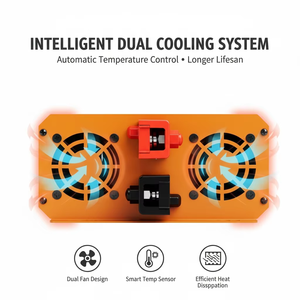 Convertisseur d'alimentation pour voiture HOULI à sortie unique 3kw/4kw/5kw DC 12V vers AC 110v/50hz/60hz, onde sinusoïdale pure, compatible NFC - Product Image 2