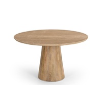 Table à manger carrée en bois de manguier naturel de style antique, écologique, durable, imperméable, personnalisable, pour la maison et l'hôtellerie