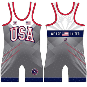 Combinaison de musculation personnalisée pour hommes, uniforme de musculation Bauer Chief Wrestling USA, combinaison sublimée pour jeunes et adultes - Product Image 1