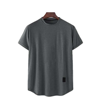 T-shirts pour hommes, vêtements de mode, t-shirts pour hommes de couleur unie, t-shirts pour adultes, 100% coton, t-shirt décontracté pour hommes