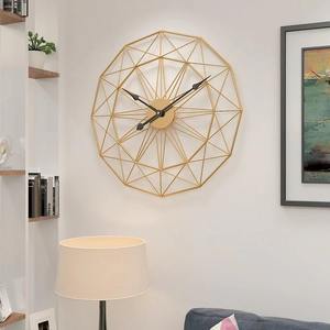 Reloj de pared de metal dorado moderno para pasillo y boda, reloj de pared de metal decorativo de lujo creativo para sala de estar y dormitorio - Product Image 5
