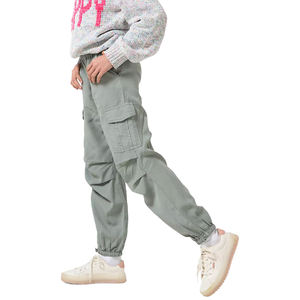 Pantalones de chándal Cargo Ropa de mujer Pantalones cargo holgados de cintura alta con múltiples bolsillos para mujer - Product Image 1