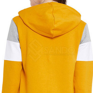 ออกแบบเสื้อฮู้ดซิปครึ่งตัวสำหรับผู้หญิงคุณภาพสูงสำหรับฤดูหนาว สไตล์สตรีทแวร์ ผ้าฝ้าย 100% โลโก้ด้านหน้าปรับแต่งได้ รับสั่งทำจำนวนมาก - Product Image 6