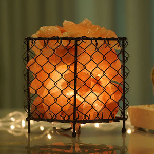 Vente flash Lampes en fer forgé sur mesure avec des morceaux de sel, style bol, décorations d'amour, meilleur prix, artisanat naturel - Product Image 5