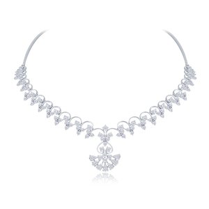 Juego de Collar de Diamantes en Oro Amarillo y Rosa de 14 Quilates, Joyería Fina Clásica con Perlas para Regalo de Boda o Fiesta, Precio al por Mayor - Product Image 2