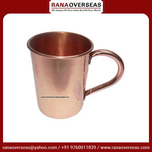 แก้วมอสโกมิวล์ทองแดงแท้สำหรับค็อกเทลเบียร์ไวน์เครื่องดื่มเย็นๆบาร์ปาร์ตี้บ้านและของขวัญจากผู้จำหน่าย - Product Image 2