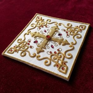 Écusson 3D en fil d'or de qualité supérieure, emblème maçonnique brodé à la main, pour ensembles de tenues cérémonielles et décoration d'uniformes professionnels - Product Image 6