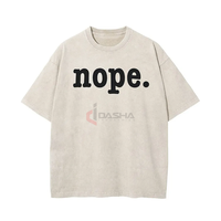 T-shirt personnalisé pour homme, col rond, vintage, délavé à l'acide, 100% coton, 320 GSM, poids lourd, coupe oversize, impression DTG DTF, streetwear, OEM, vente en gros