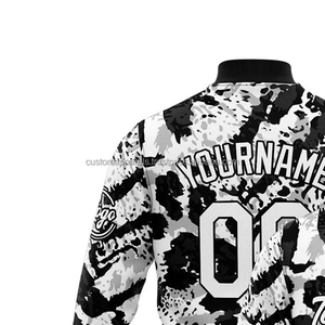 Veste universitaire personnalisée de style rétro pour hommes 100% laine Vintage appel mode col montant avant broderie décoration Logo coupe-vent - Product Image 3