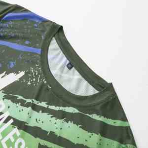 Alta calidad logotipo personalizado serigrafía poliéster secado rápido elástico sublimación deporte Fitness correr camiseta - Product Image 4