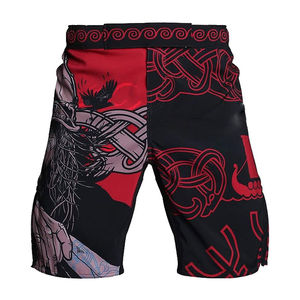 Pantalones cortos de combate con impresión por sublimación personalizada Diseño de pantalones cortos de boxeo MMA Ropa deportiva personalizada Pantalones cortos MMA de artes marciales Servicio OEM - Product Image 3