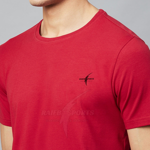 T-shirts pour hommes, nouveau design, avec logo personnalisé, design uni, manches courtes et motif uni, 220g polyester/coton - Product Image 5