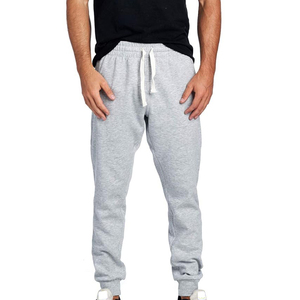 Pantalon de survêtement unisexe coupe ajustée 100% coton polyester personnalisé Gym Fitness pantalon de jogging décontracté poche latérale pantalon léger pour homme - Product Image 4