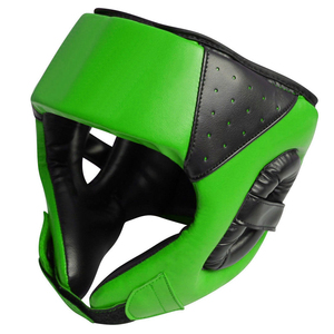Casque de protection de tête de boxe de qualité supérieure ajustement réglable conception respirante matériau en PU résistant à l'usure à la déchirure Absorption des chocs pour Martial - Product Image 1