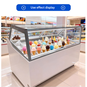 <span class=keywords><strong>Vitrina</strong></span> para <span class=keywords><strong>Postres</strong></span> Congelados con Parte Superior Abierta para un Servicio Rápido al Cliente - Product Image 6