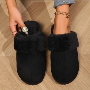 <span class=keywords><strong>Chaussons</strong></span> d'hiver pour femmes à semelle épaisse, thermiques Heattech, style fourrure, pour intérieur et extérieur, vente en gros transfrontalière, automne-hiver, vêtements d'extérieur pour la maison - Product Image 2