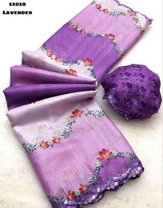 Designer indien imprimé ethnique Saree dernier traditionnel Saree exclusif fantaisie fête porter mariée porter tendance Setter Saree femmes - Product Image 1