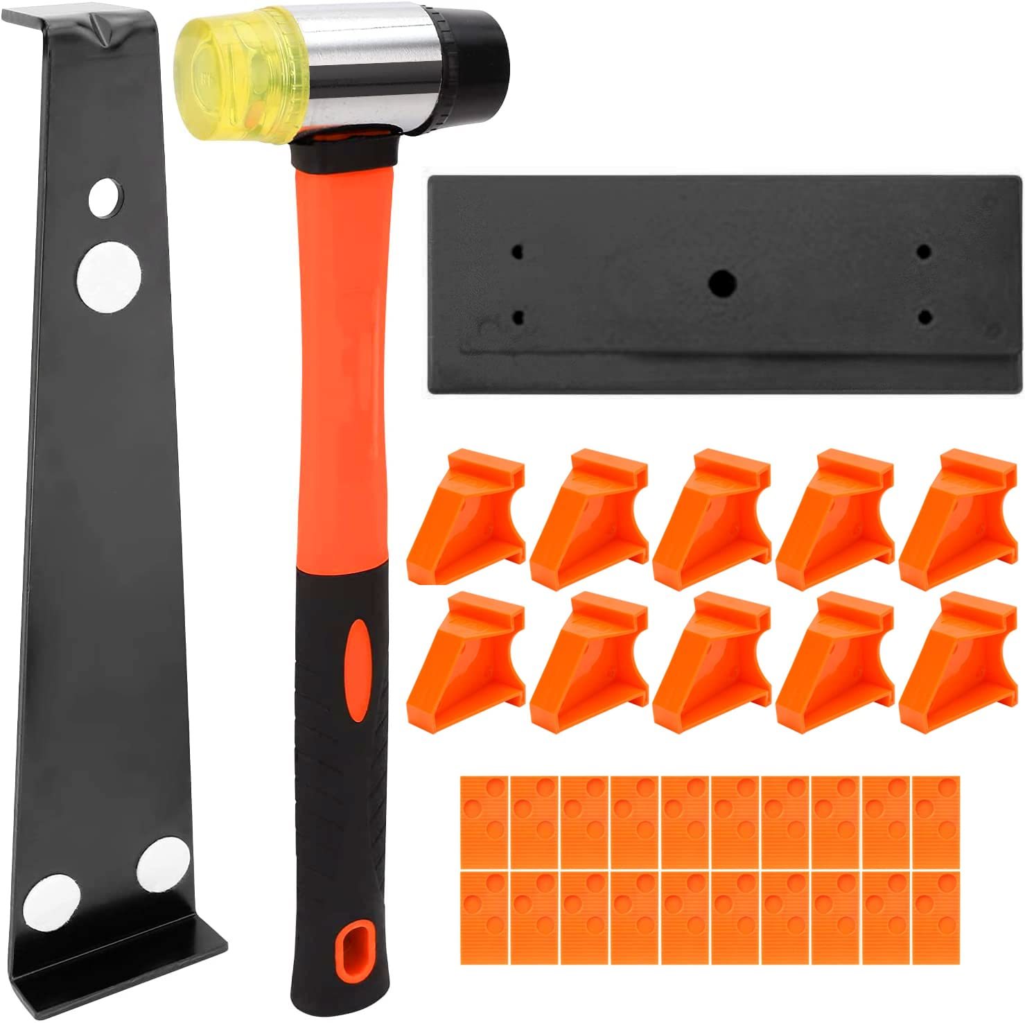 Kit Pose Stratifié & Parquet – 73 Pièces (70 Entretoises, Maillet, Barre De Traction) – Pour Sols 7 à 15 Mm – DIY - 10