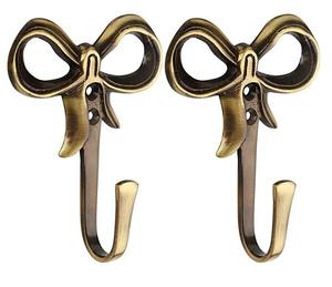 Gancho de Pared de Latón, Estilo Vintage, con Diseño de Oso de Peluche, Soporte de Pared Antiguo para Abrigos y Sombreros, Artesanía Ecológica, 3 Ganchos - Product Image 2