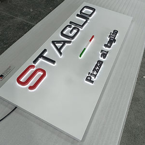 Signalétique d'entreprise personnalisée, lettres en relief dorées, enseigne lumineuse LED extérieure, lettres 3D, devanture de magasin, enseignes rétroéclairées - Product Image 2