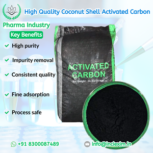 Charbon actif naturel en poudre de coque de noix de coco pour la purification de l'eau des process industriels, haute teneur en iode, particules fines, exportateur indien - Product Image 3
