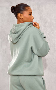 เสื้อมีฮู้ดโอเวอร์ไซส์สำหรับผู้หญิงเสื้อคลุมมีฮู้ดป้องกันรอยยับและระบายอากาศได้ดีมีซิปรูดไหล่ - Product Image 6