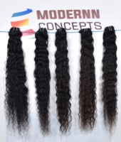 Grosir Wig keriting ikal lurus kutikula rambut manusia Remy Brasil mentah tanpa lem untuk wanita rambut manusia renda hitam