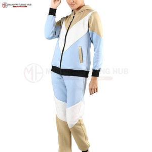 Mayorista superior Personalizado Mujeres Chándales Último diseño Mujeres Premium Chándal 100% Algodón Liso Chándal Sudadera con capucha Conjuntos - Product Image 3