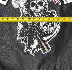 Men's Genuine Premium Cowhide Leather Motorbike <b>Vest</b> Top Leather <b>Black</b> <b>Vest</b> Men's Biker Slim Fit Motorcycle <b>Vest</b> - Product Image 5