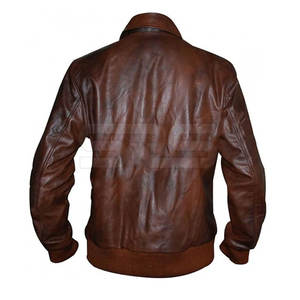 Mejor diseño de los hombres de invierno de diseño personalizado chaqueta de bombardero de cuero 2025 chaquetas de invierno de cuero genuino para el invierno - Product Image 2