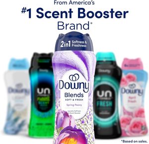 Downy Blends 2-in-1 Soft & Fresh <b>Laundry</b> Scent Booster <b>Beads</b>, Spring Peony Scent, 32.2 OZ, <b>Laundry</b> Softness and Scent Booster - Product Image 5